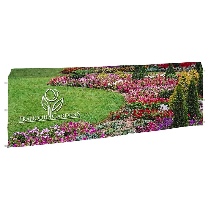 Custom Premium 10' Event Tent - Half Wall - One Sided - Full Colour