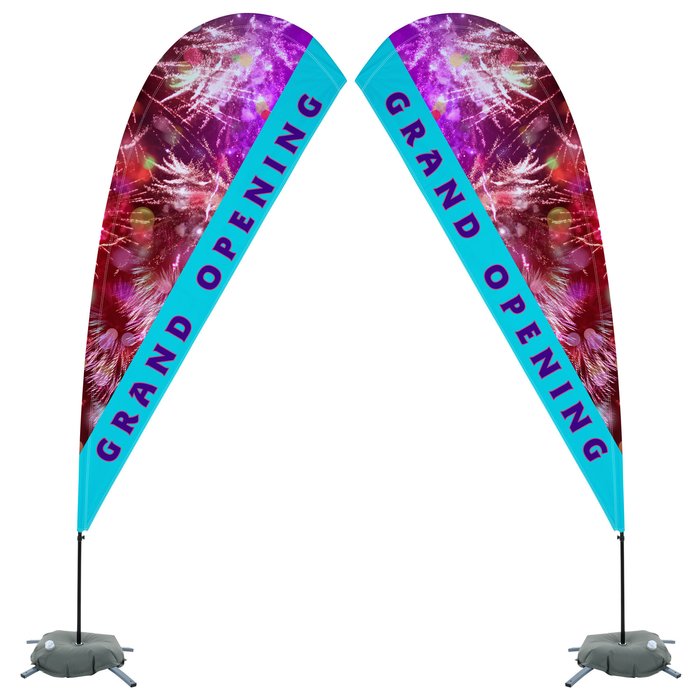 Custom Indoor Value Sail Sign - 9 1/2 feet - Two Sided
