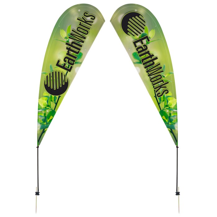 Custom Outdoor Value Sail Sign - 13 feet - Two Sided