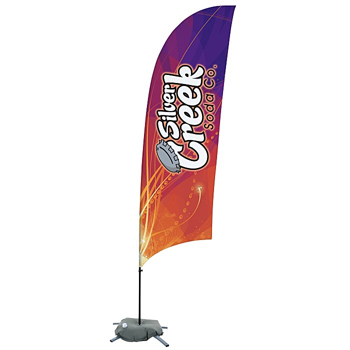 Custom Indoor Value Razor Sail Sign - 10 1/2 feet - One Sided