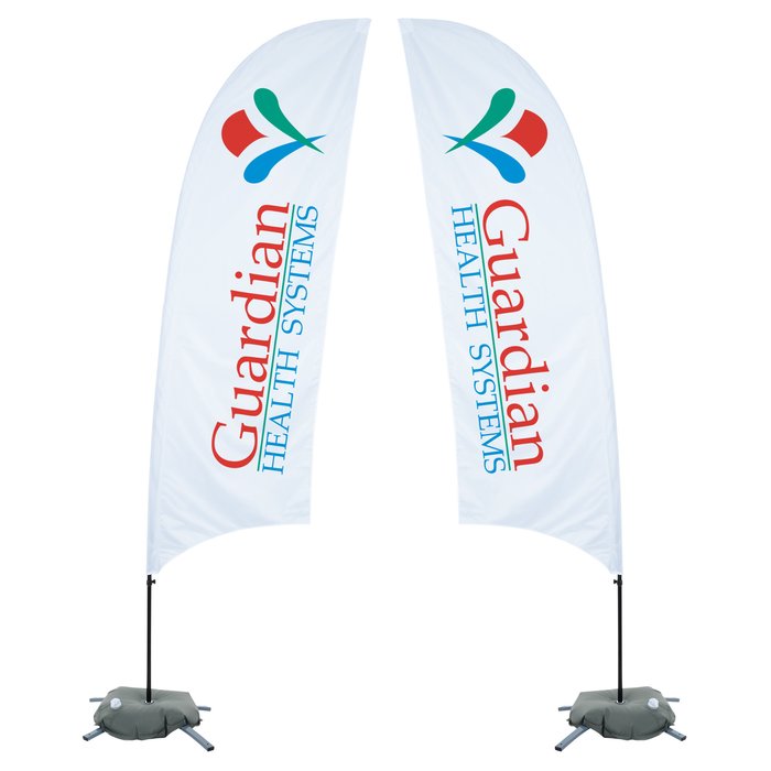Custom Indoor Value Razor Sail Sign - 10 1/2 feet - Two Sided
