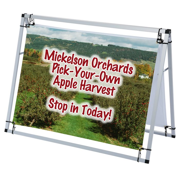 Custom A-Frame Pro Outdoor Banner Sign - 4 feet
