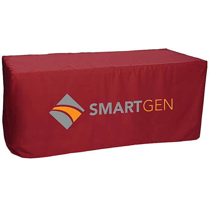 Custom Serged Closed-Back Fitted Table Cover - 6 feet