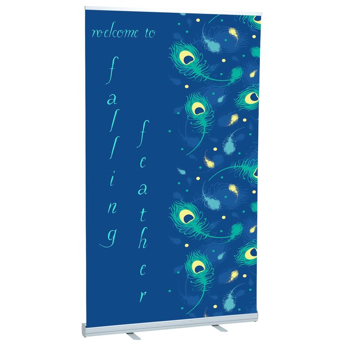 Custom Economy Retractable Fabric Banner Display - 47 1/4 inches