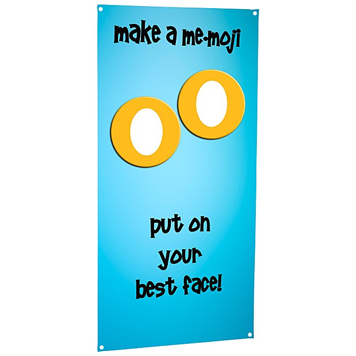 Custom FrameWorx Banner Stand - 54 inches - Two Faces Cut Out - Replacement Graphic