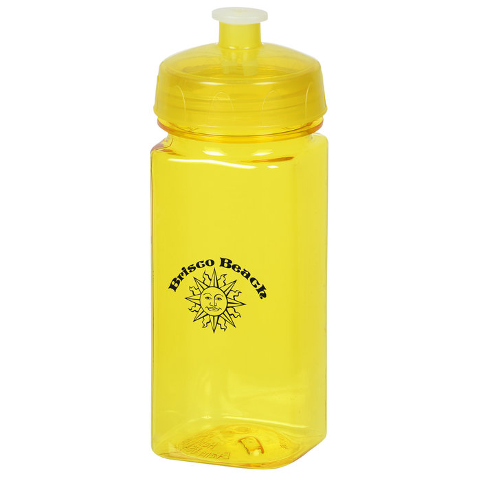 Custom PolySure Squared-Up Water Bottle - 16 oz.