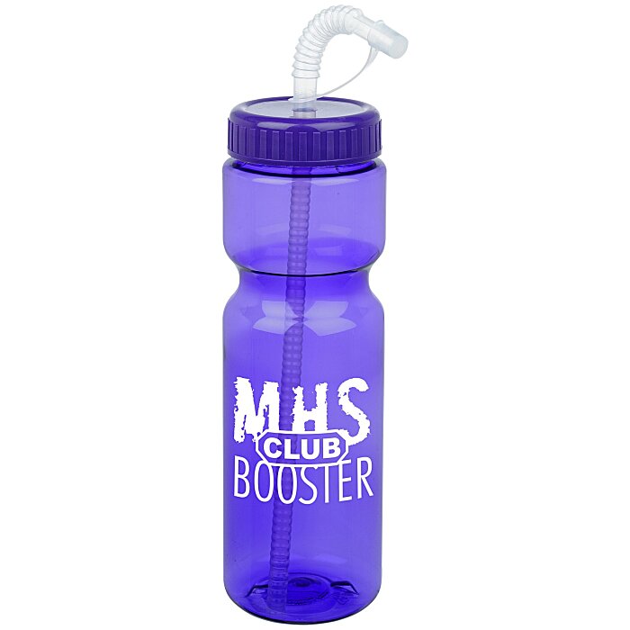 Custom Olympian Sport Bottle with Straw Lid - 28 oz