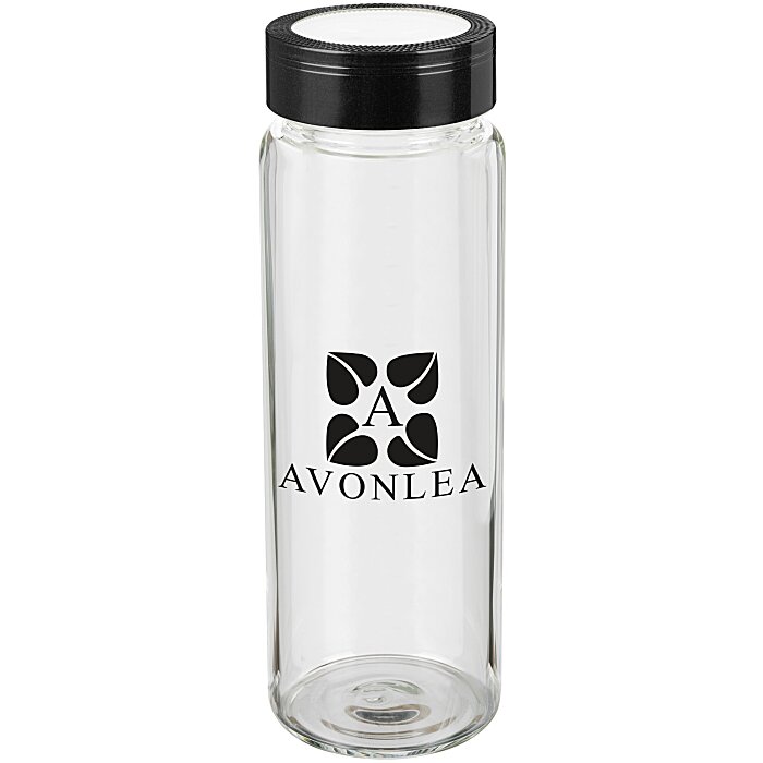 Custom Glass Wide Mouth Water Bottle - 20 oz.
