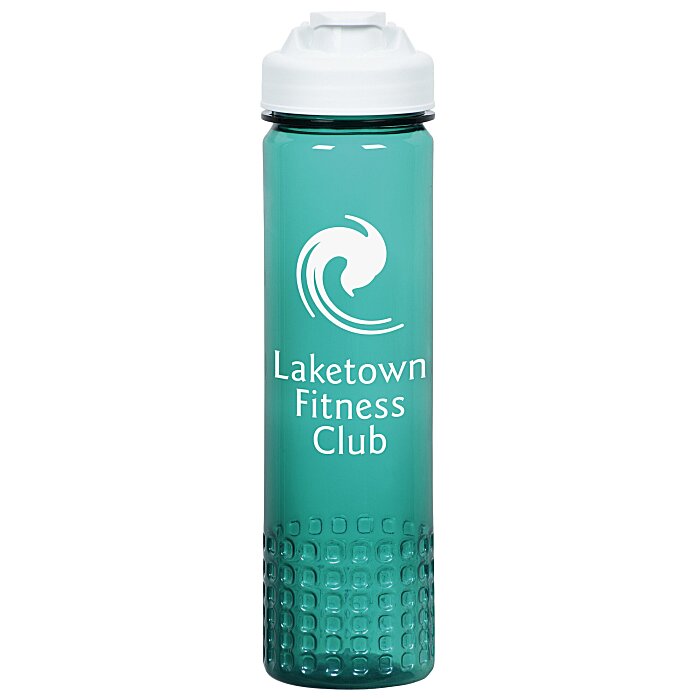 Custom PolySure Out of the Block Water Bottle with Flip Lid - 24 oz