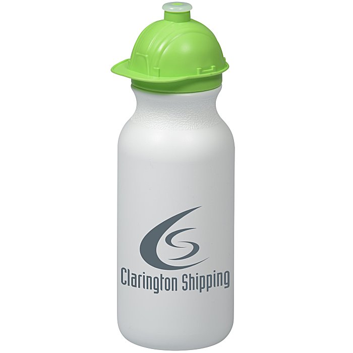 Custom Safety Helmet Water Bottle - 20 oz.