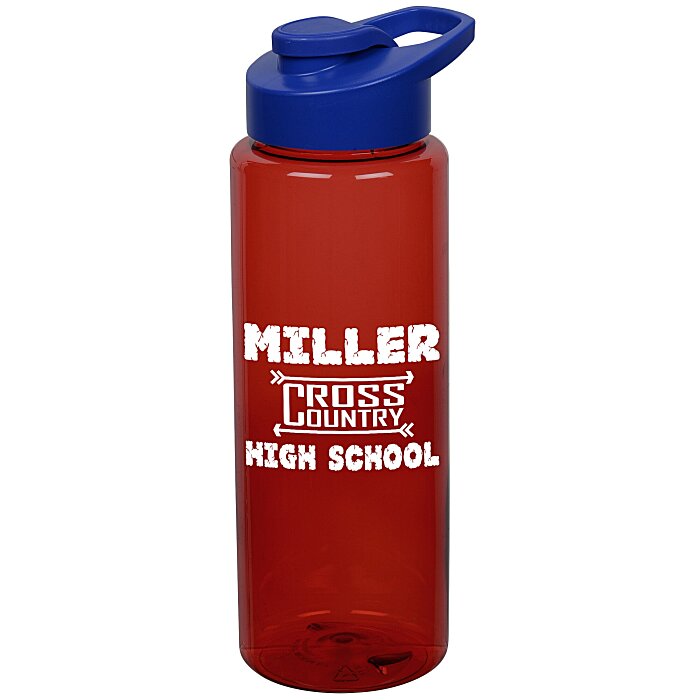 Custom Guzzler Sport Bottle with Flip Carry Lid - 32 oz