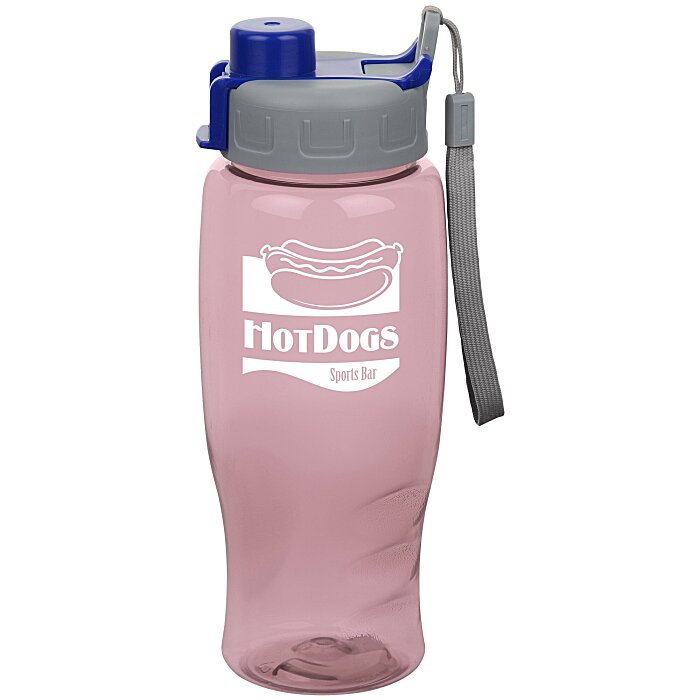 Custom Comfort Grip Bottle with Quick Snap Lid - 27 oz