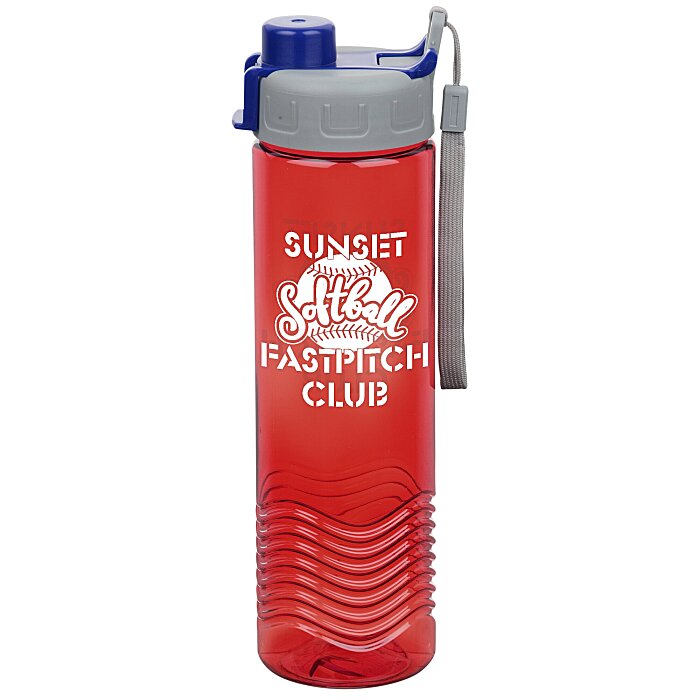 Custom Twist Water Bottle with Quick Snap Lid - 24 oz