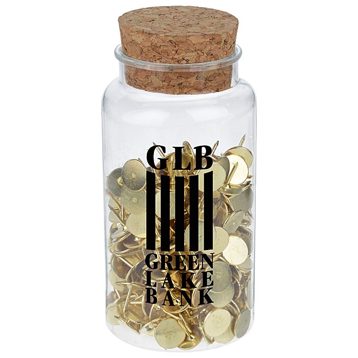 Custom Corked Bottle - Push Pins