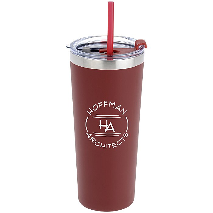 Custom Colma Vacuum Tumbler with Straw - 22 oz - Colours