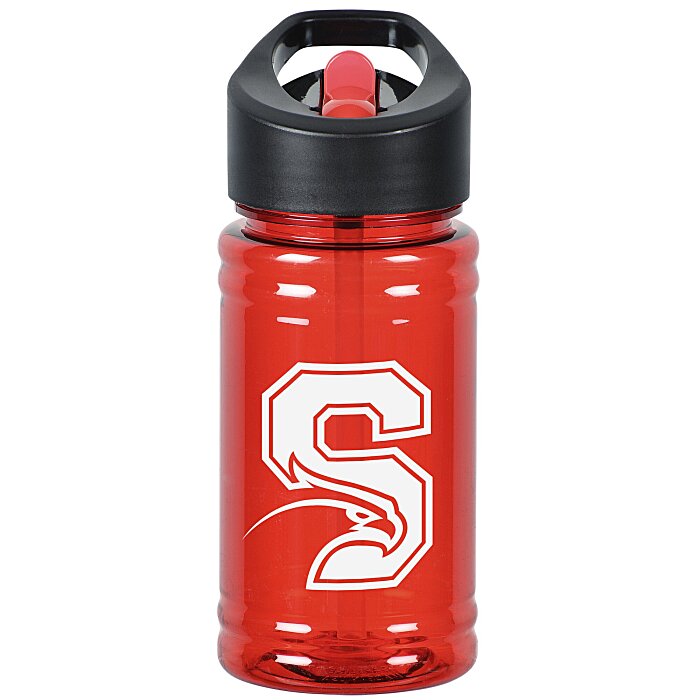 Custom Breaker Bottle with Two-Tone Flip Straw Lid - 16 oz