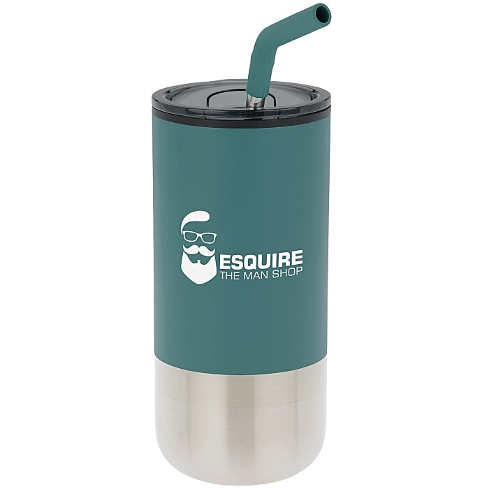 Custom Lagom Tumbler with Stainless Straw - 16 oz