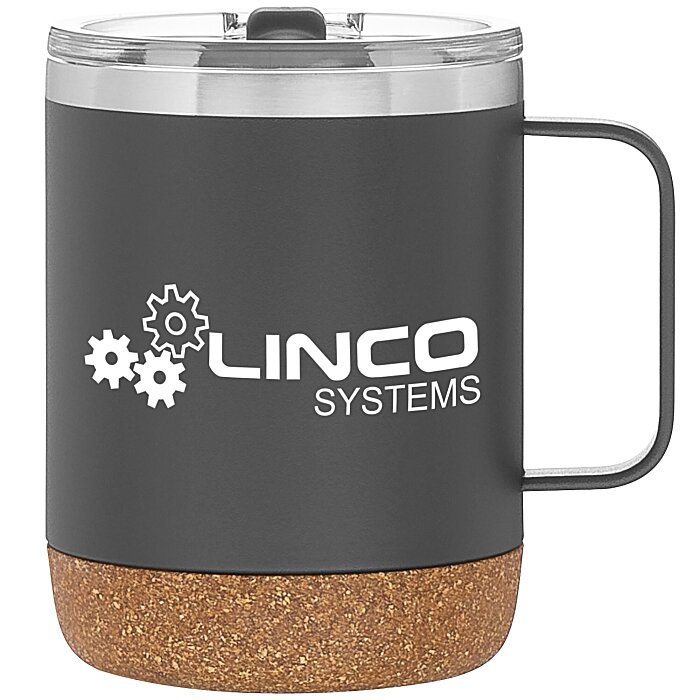 Custom Explorer Vacuum Camp Mug with Cork Bottom - 12 oz