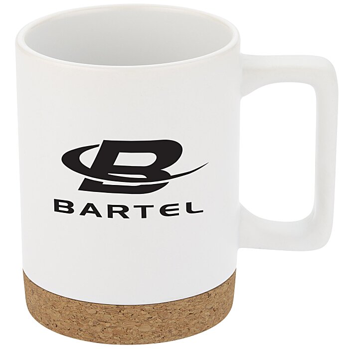 Custom Bates Coffee Mug with Cork Base - 14 oz
