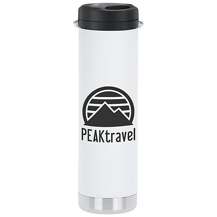 Custom Klean Kanteen TKWide Vacuum Bottle with Straw Lid - 20 oz