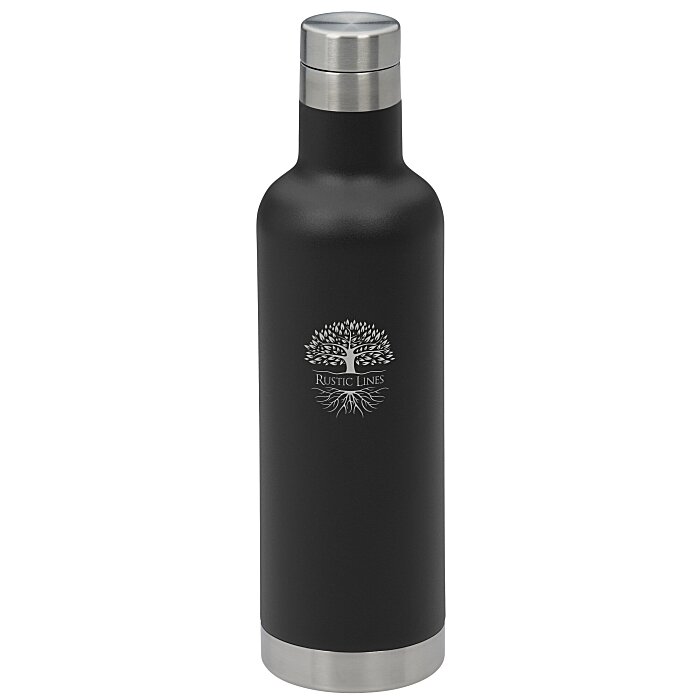 Custom Noir Vacuum Bottle - 25 oz - Laser Engraved