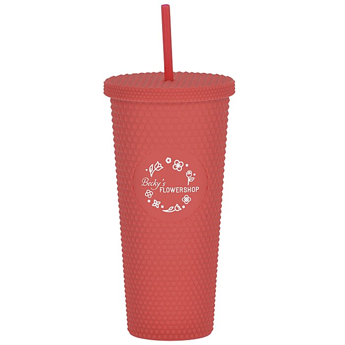 Custom Bux Tumbler with Straw - 24 oz.