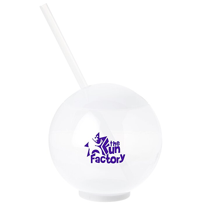 Custom Glow Ball Light-Up Tumbler with Straw - 22 oz.