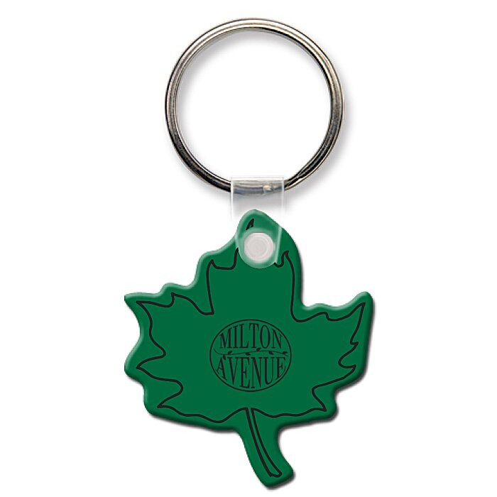 Custom Maple Leaf Soft Keychain - Opaque