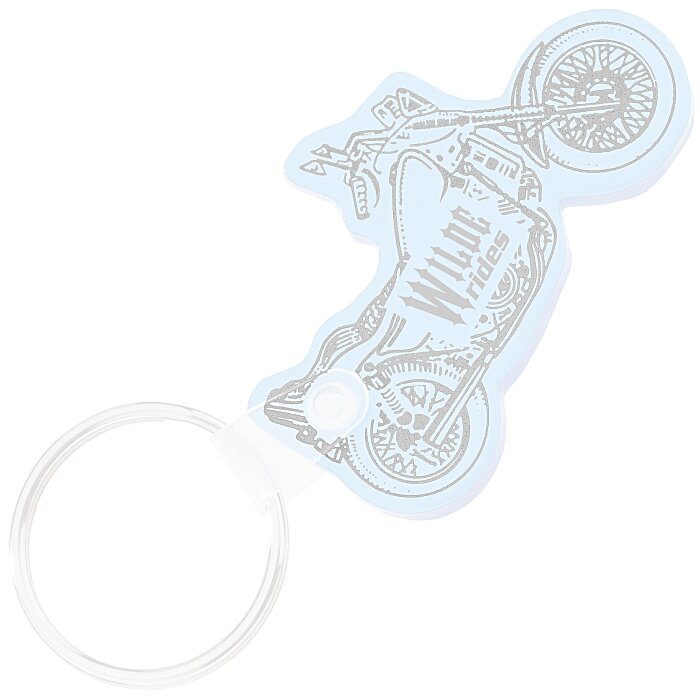 Custom Motorcycle Soft Keychain - Translucent