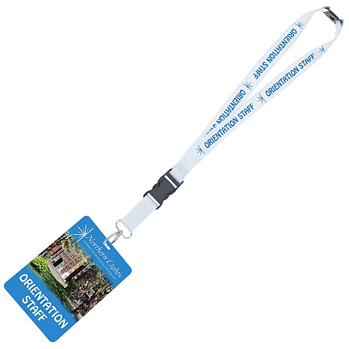 Custom Maverick Lanyard & Badge Combo - 40 inches - 6 inches x 4 inches