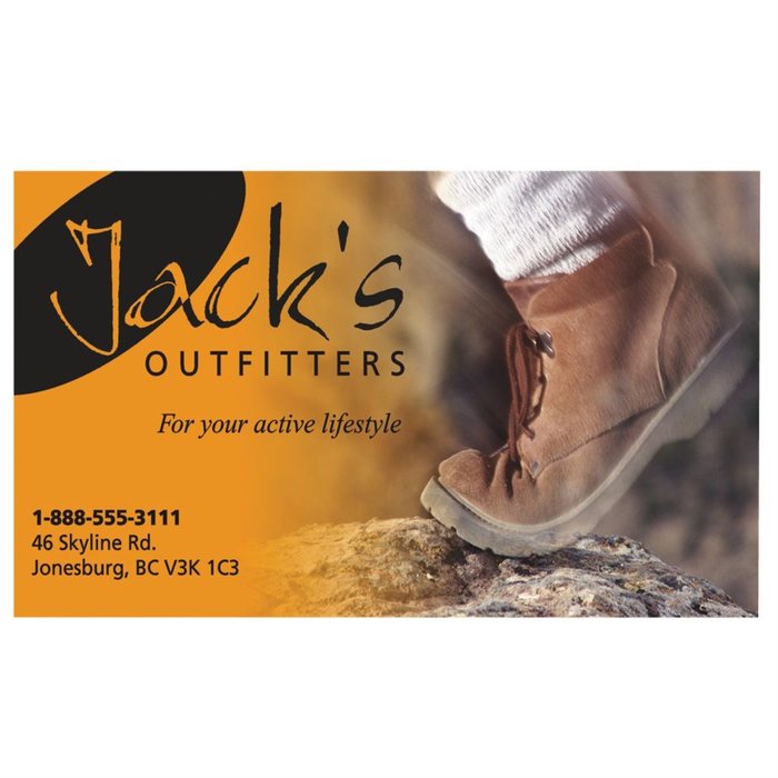 Custom Jumbo Business Card Magnet - 30 mil
