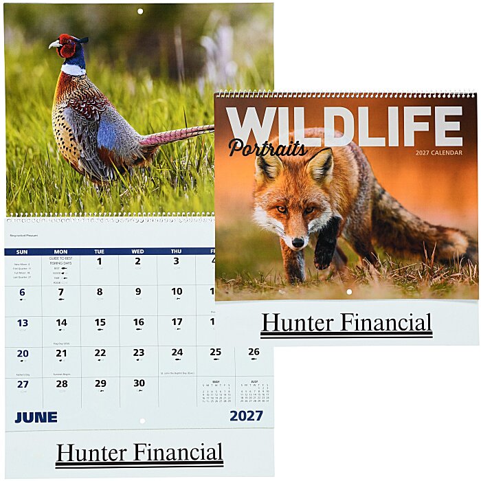 Custom Wildlife Portraits Calendar - Spiral