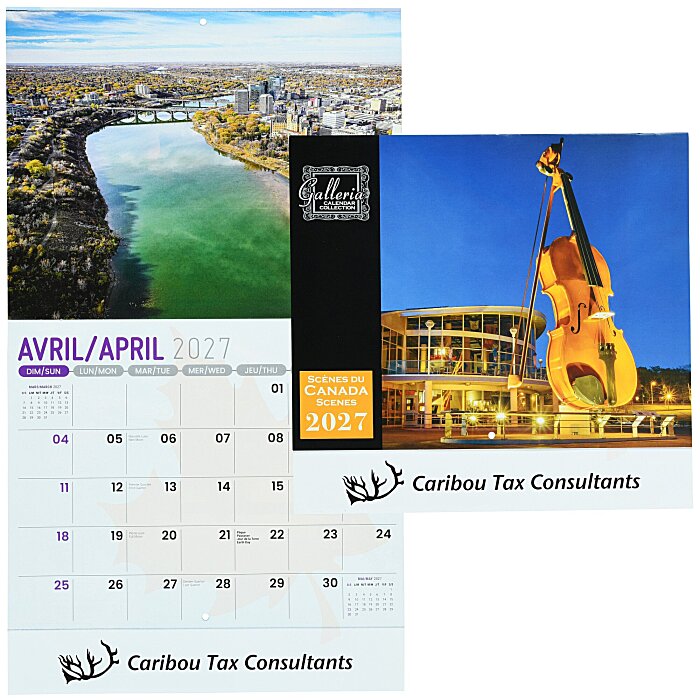 Custom Scenes of Canada Appointment Calendar - French / English