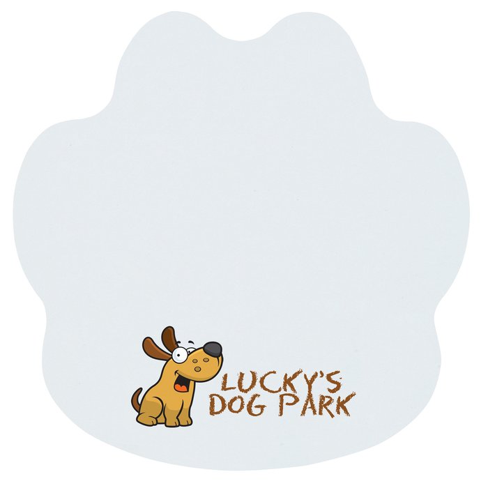 Custom Souvenir Sticky Note - Paw - 25 Sheet
