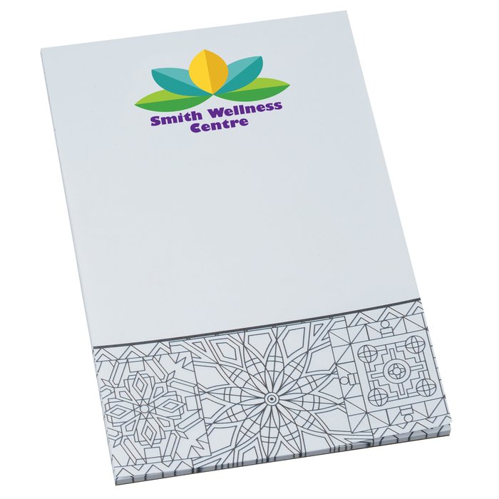 Custom Colour-In Notepad - Geometric