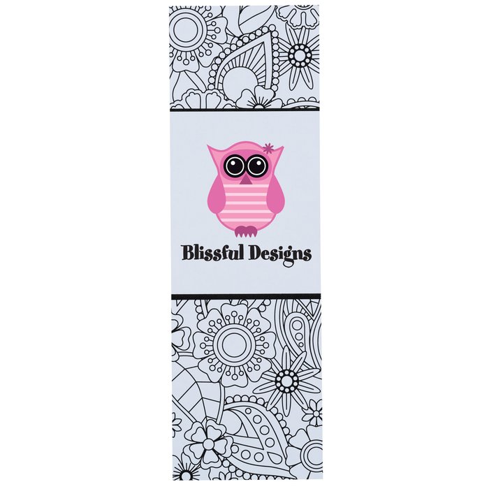Custom Colouring Bookmark - Floral