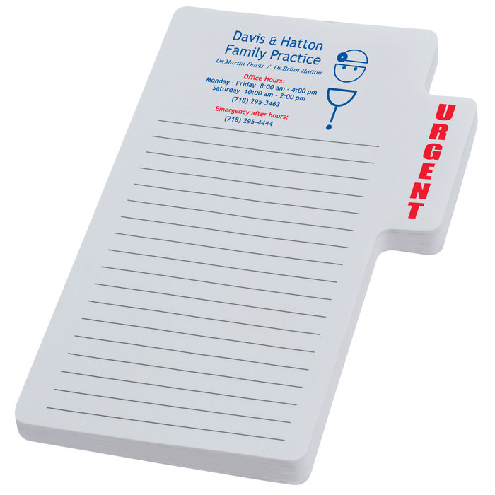 Custom Souvenir Memo Tabs Sticky Notepad - 50 sheet