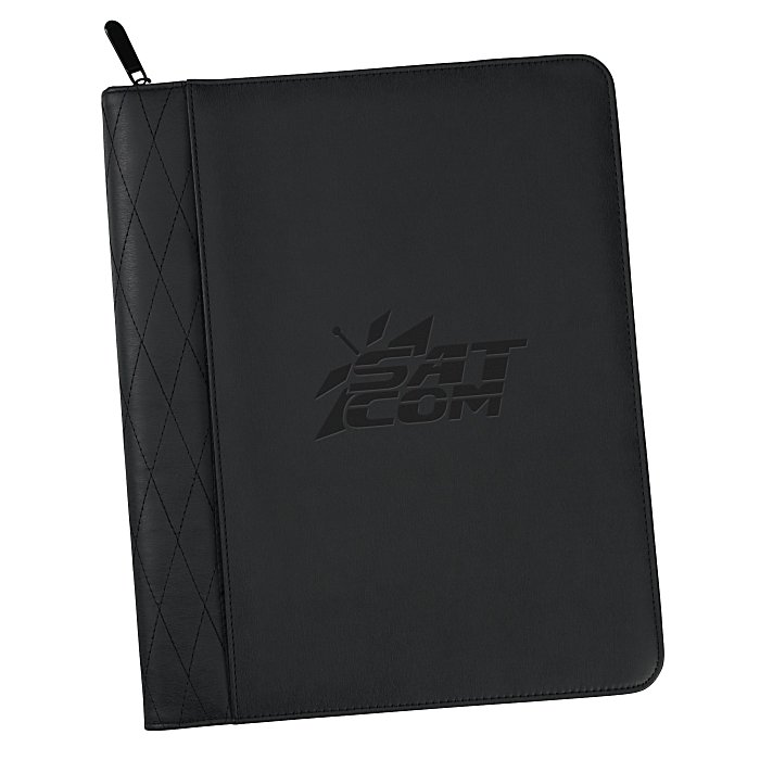 Custom Stitch Zippered Padfolio