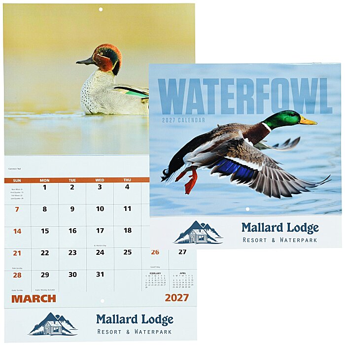 Custom Waterfowl Calendar - Stapled