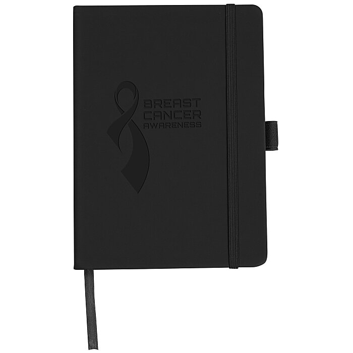 Custom Vienna Satin Touch Hard Cover Notebook - Debossed 24 hr