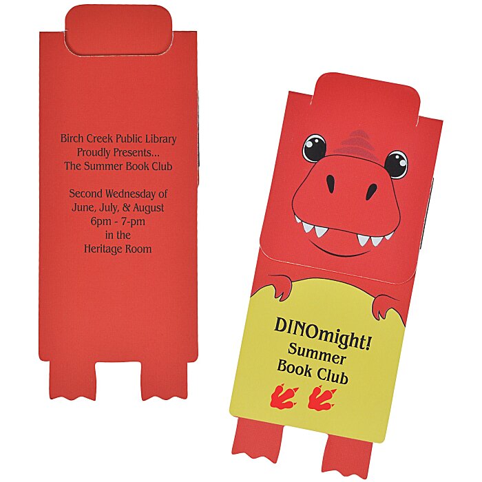 Custom Paws and Claws Magnetic Bookmark - T-Rex