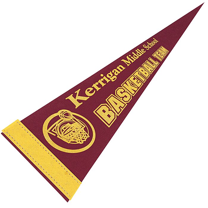 Custom Pennant 5 inches x 12 inches - Colours