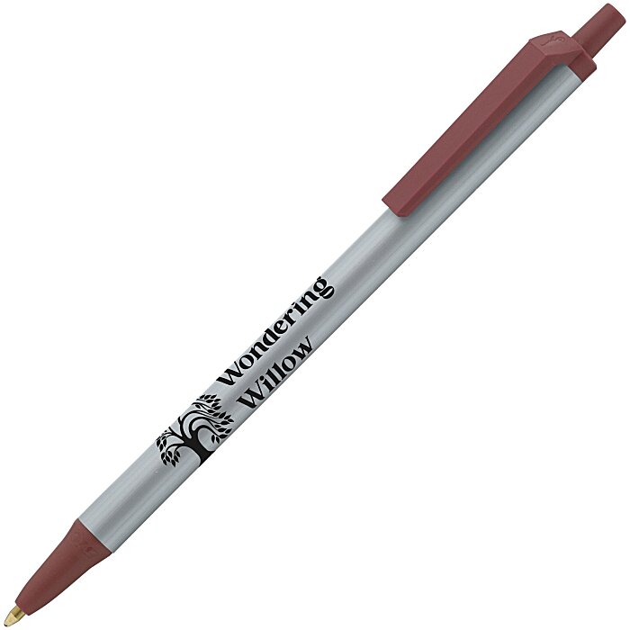 Custom Bic Clic Stic Pen - Metallic - 24 hr