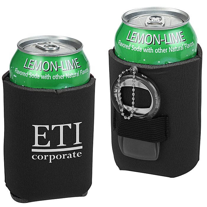 Custom Can Kooler with Bottle Opener