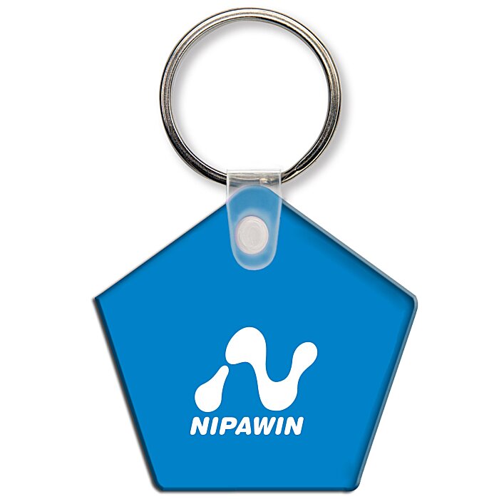 Custom Pentagon Soft Keychain - Translucent
