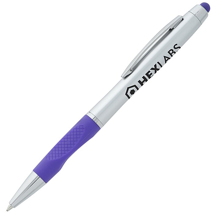 Custom Lory Stylus Twist Pen - Silver
