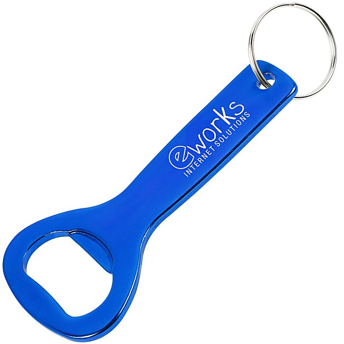 Custom Flat Top Bottle Opener Keychain