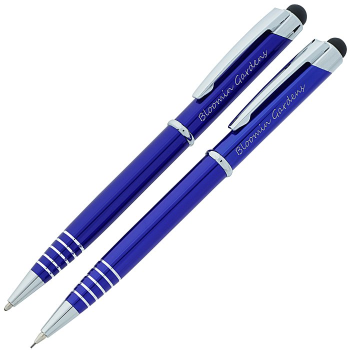 Custom Aria Twist Metal Pen & Pencil Set