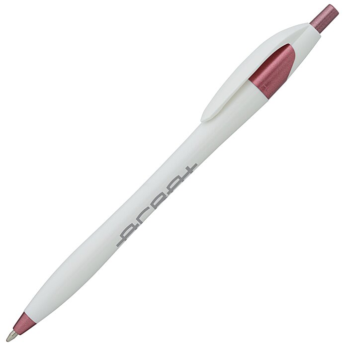 Custom Javelin Pen - White - Metallic