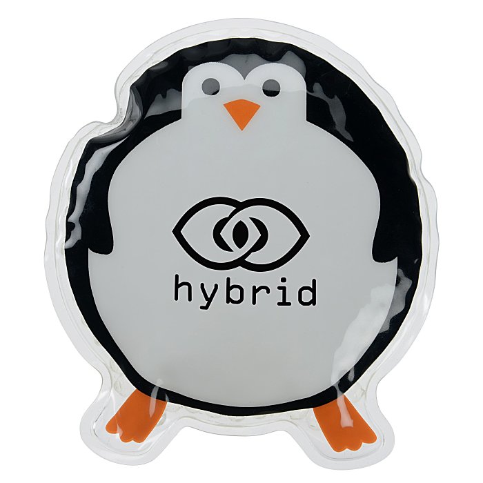 Custom Shaped Mini Aqua Pearls Hot/Cold Pack - Round Penguin